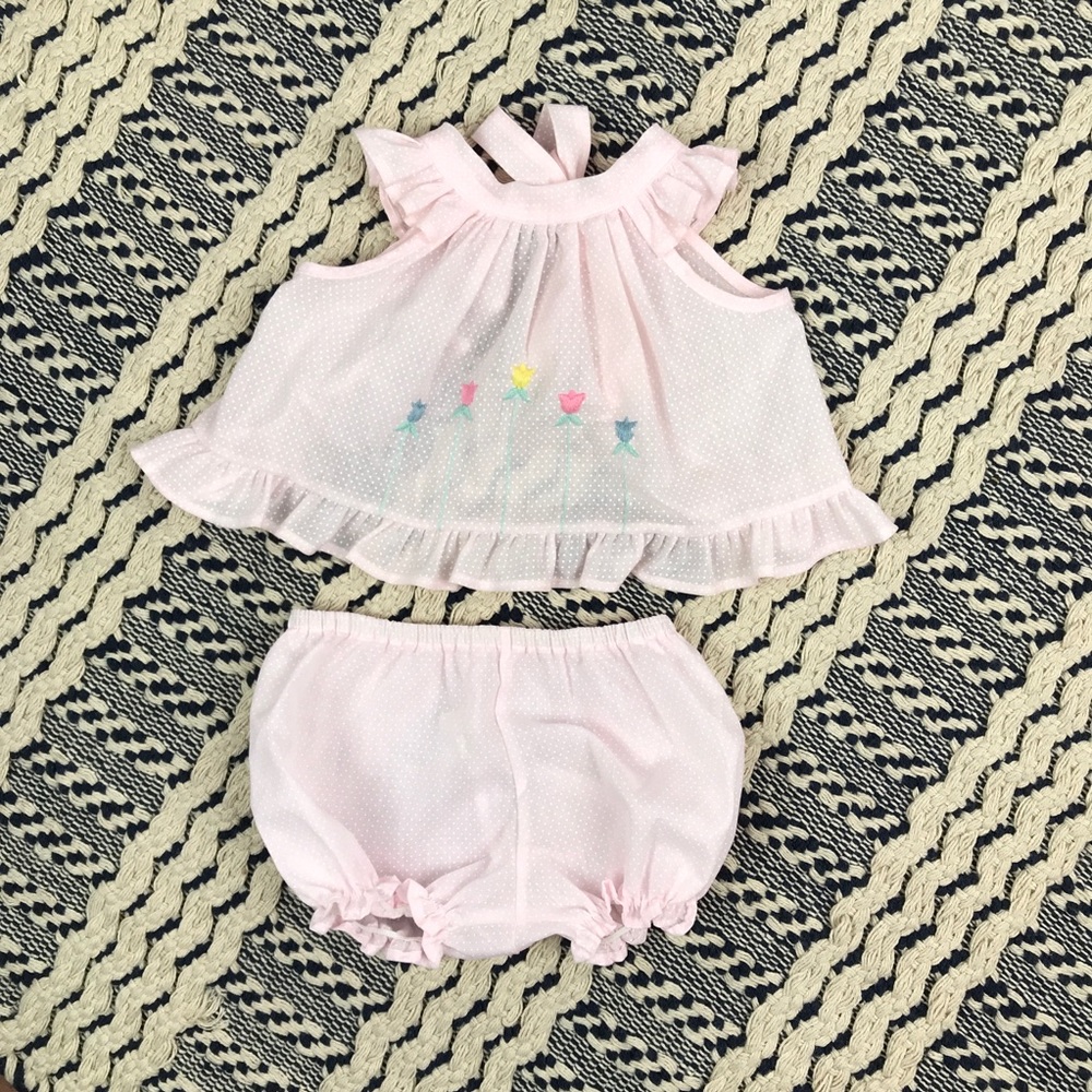 Baby Girl Vintage Cute 2 Piece